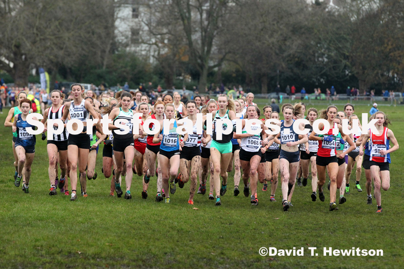 Senior and under-23 women, 2019 European Cross Country Trials and British Cross Challenge, Sefton Park, Liverpool.  Photo: David T. Hewitson/Sports for All Pics